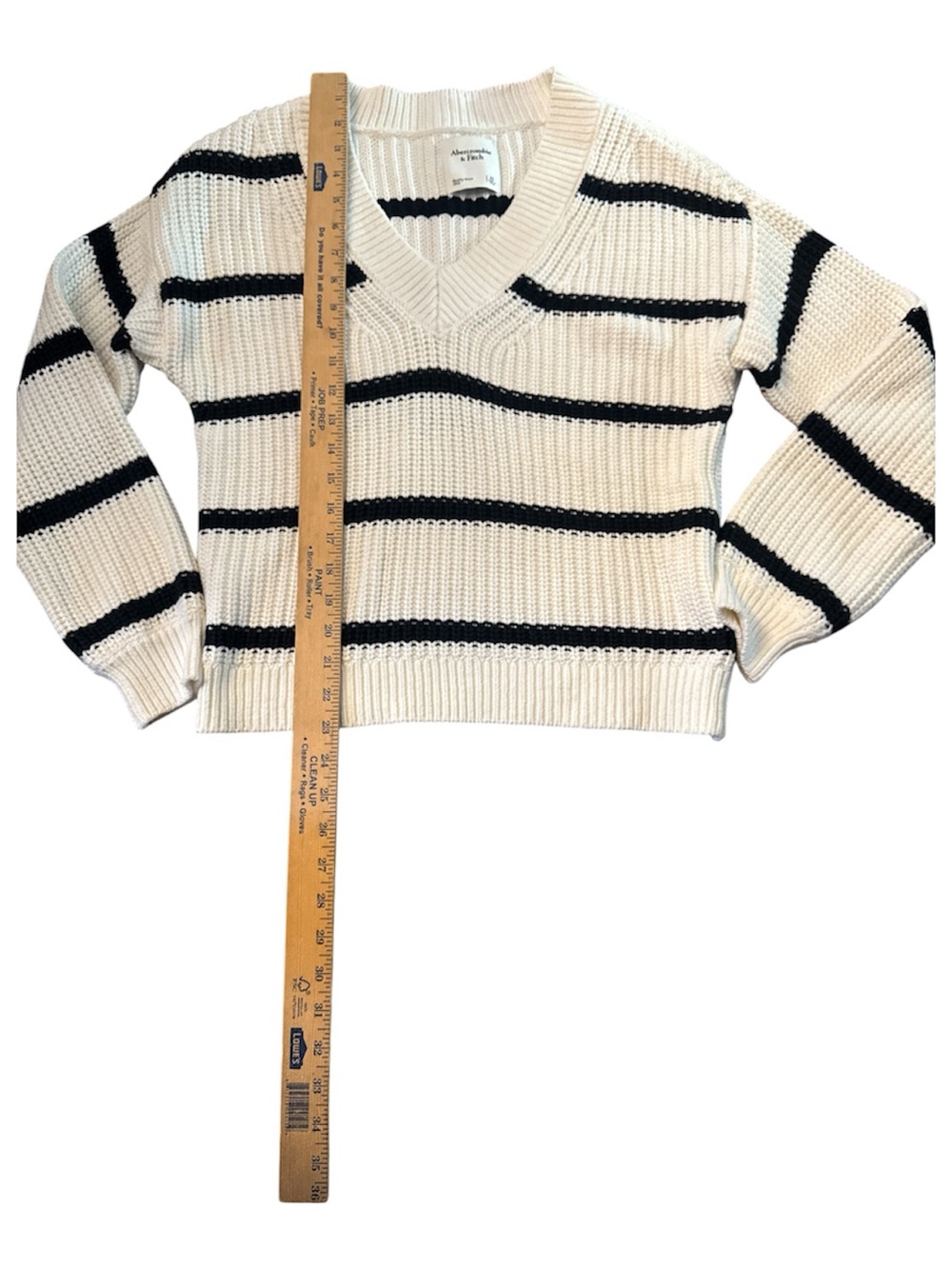 Abercrombie & Fitch chunky knit sweater y2k inspired preppy striped - Picture 8 of 9